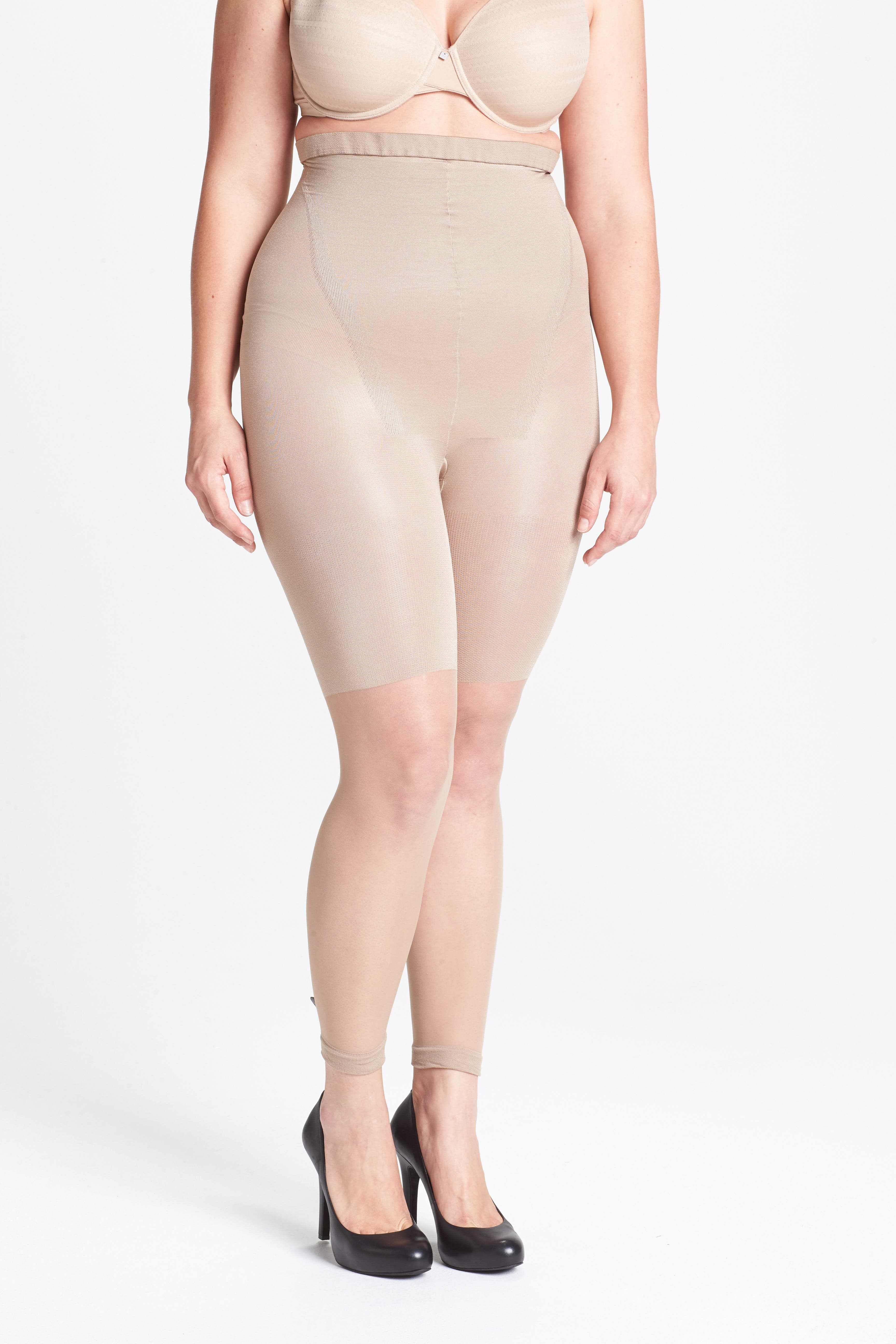 Details about   Spanx Women's 248770 Nude Higher Power High Waist Shaper Capri Size B